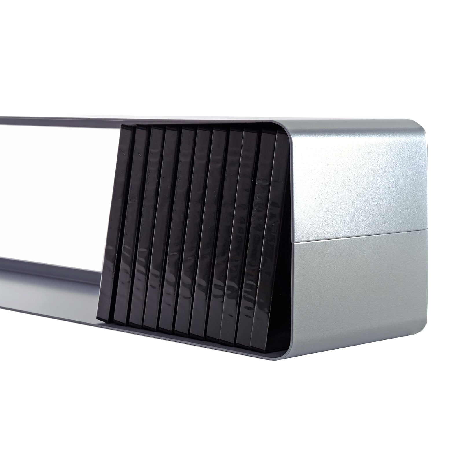 LOUNGE DESIGN CD REGAL "CUBE" | 80cm, Metall | für ca 70 CDs