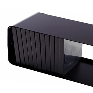 RETRO DESIGN CD REGAL "CUBE" | 120cm, Metall, Wandregal für 100CDs