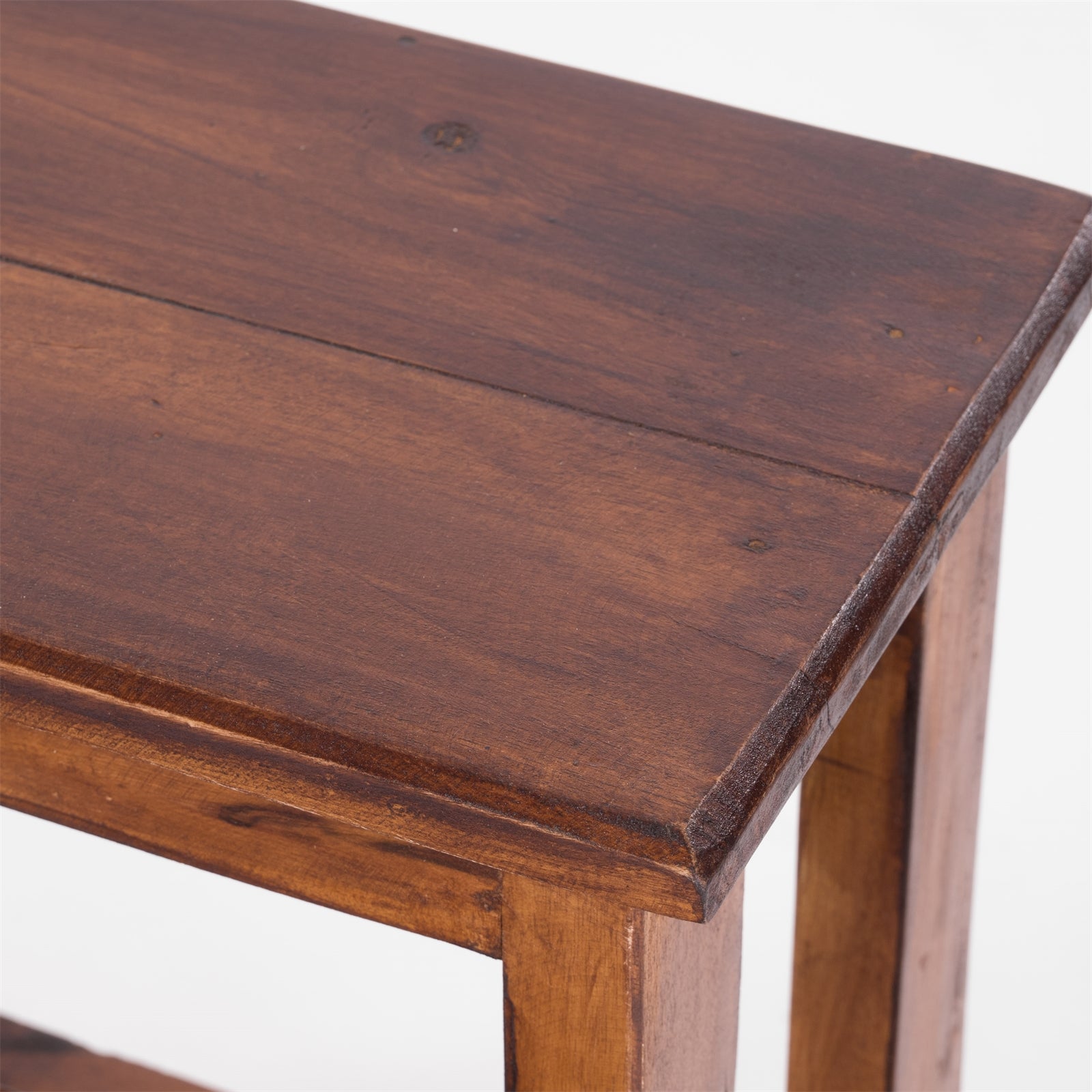 TRITTLEITER STEP | Recyclingholz, 46x37cm (HxB) | natürlicher Holzhocker