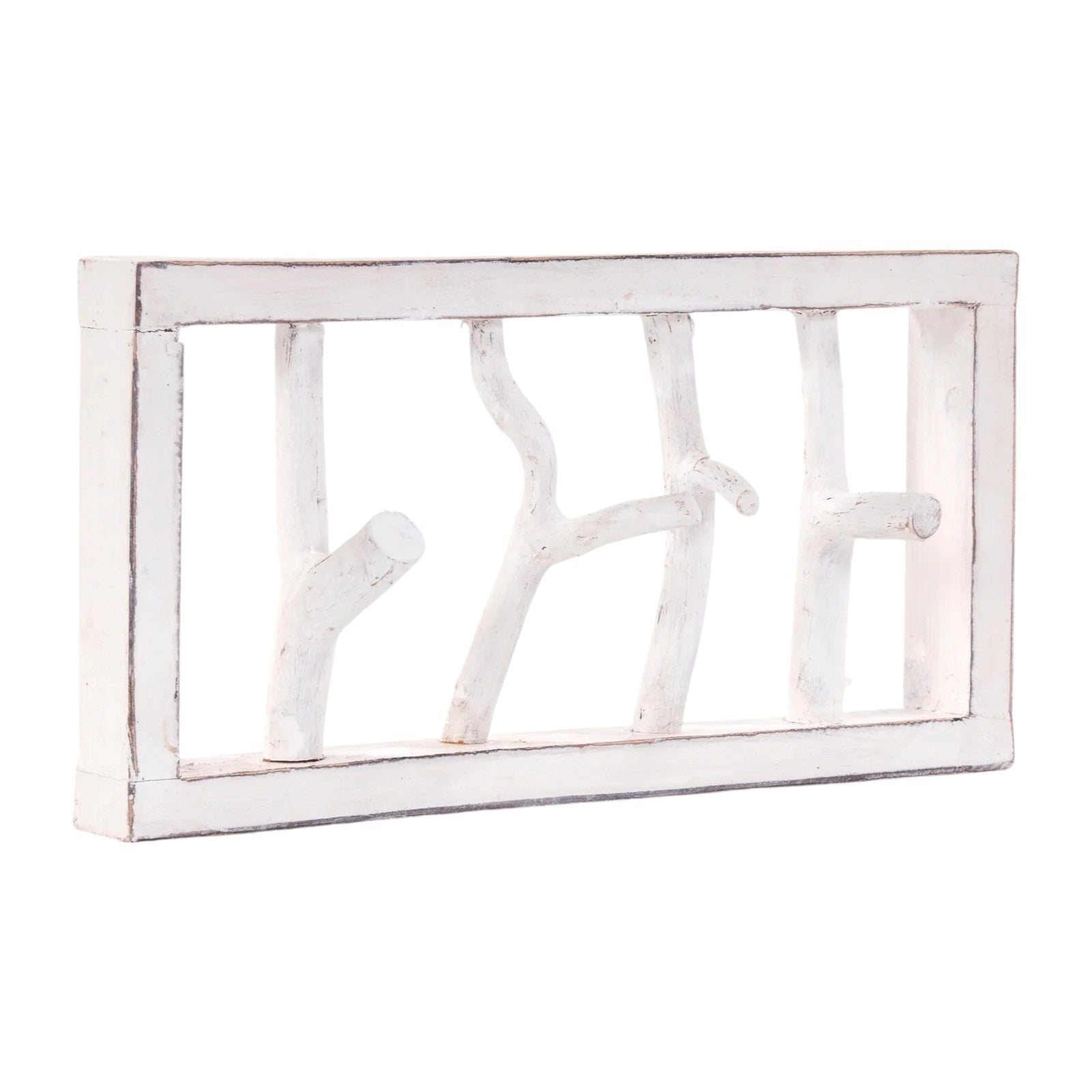 GARDEROBENLEISTE LIMB | 45x23cm(BxH) Treibholz Wandgarderobe mit Ästen