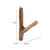 GARDEROBENHAKEN LIMB | Teakholz  ca. 15cm(H) Garderobenhaken aus Ästen
