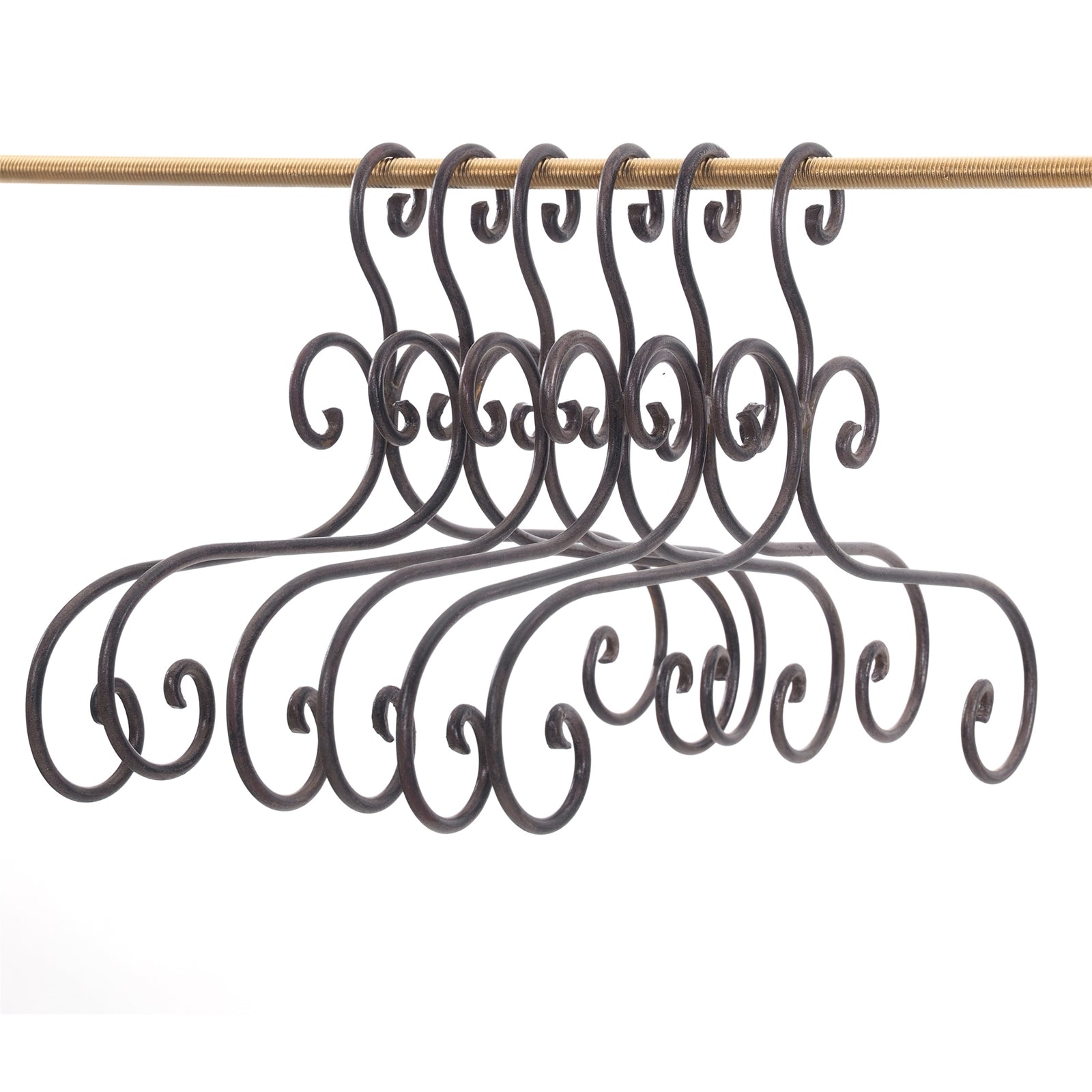 KLEIDERBÜGEL "AMELIE" | Metall, braun, 41 cm | Kleiderhaken