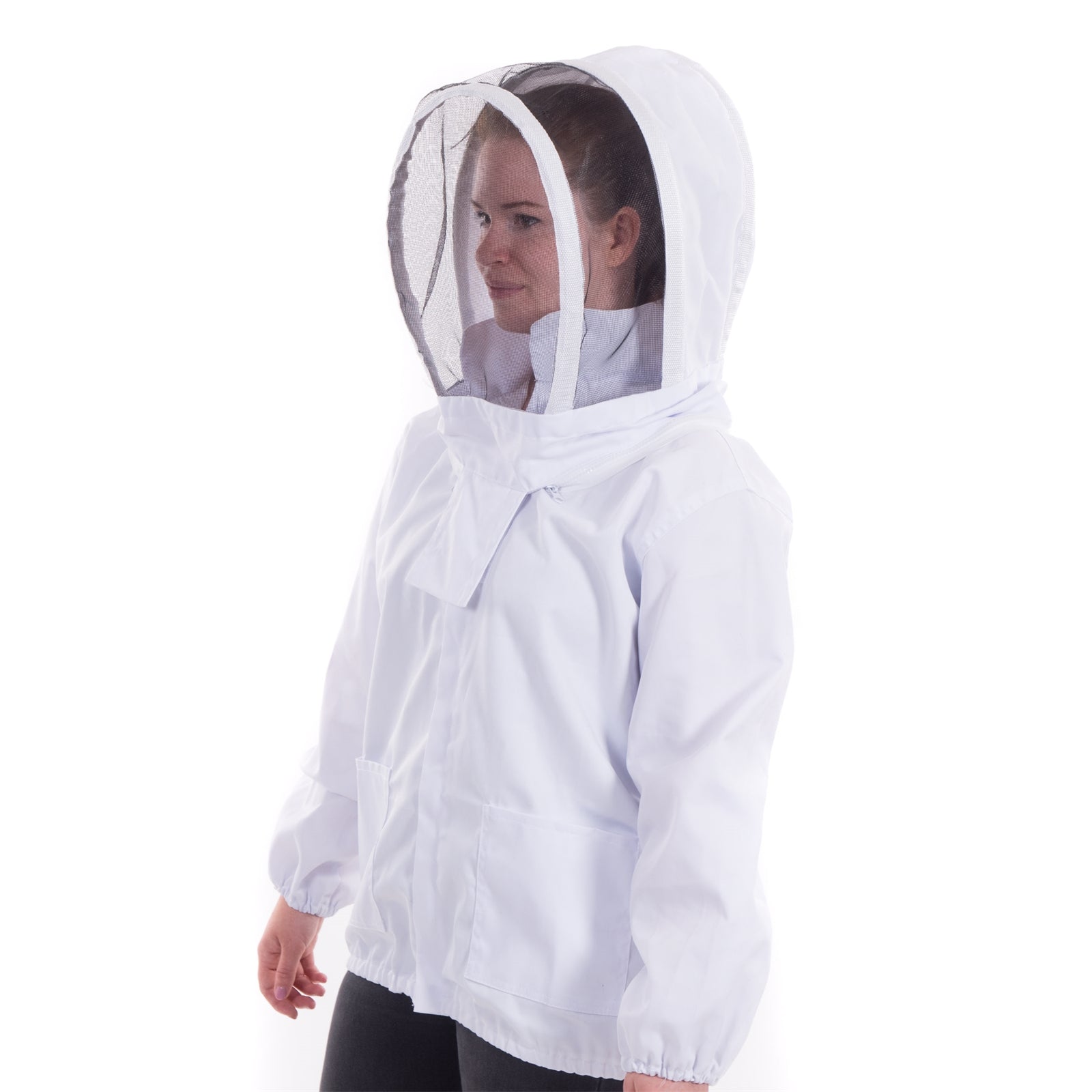 IMKER SCHUTZJACKE | Größe L, Baumwolle | Bienen Schutzhemd mit Hut