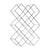 WEINFLASCHENHALTER "CUBE" | Metall, 37,5 cm | Weinregal