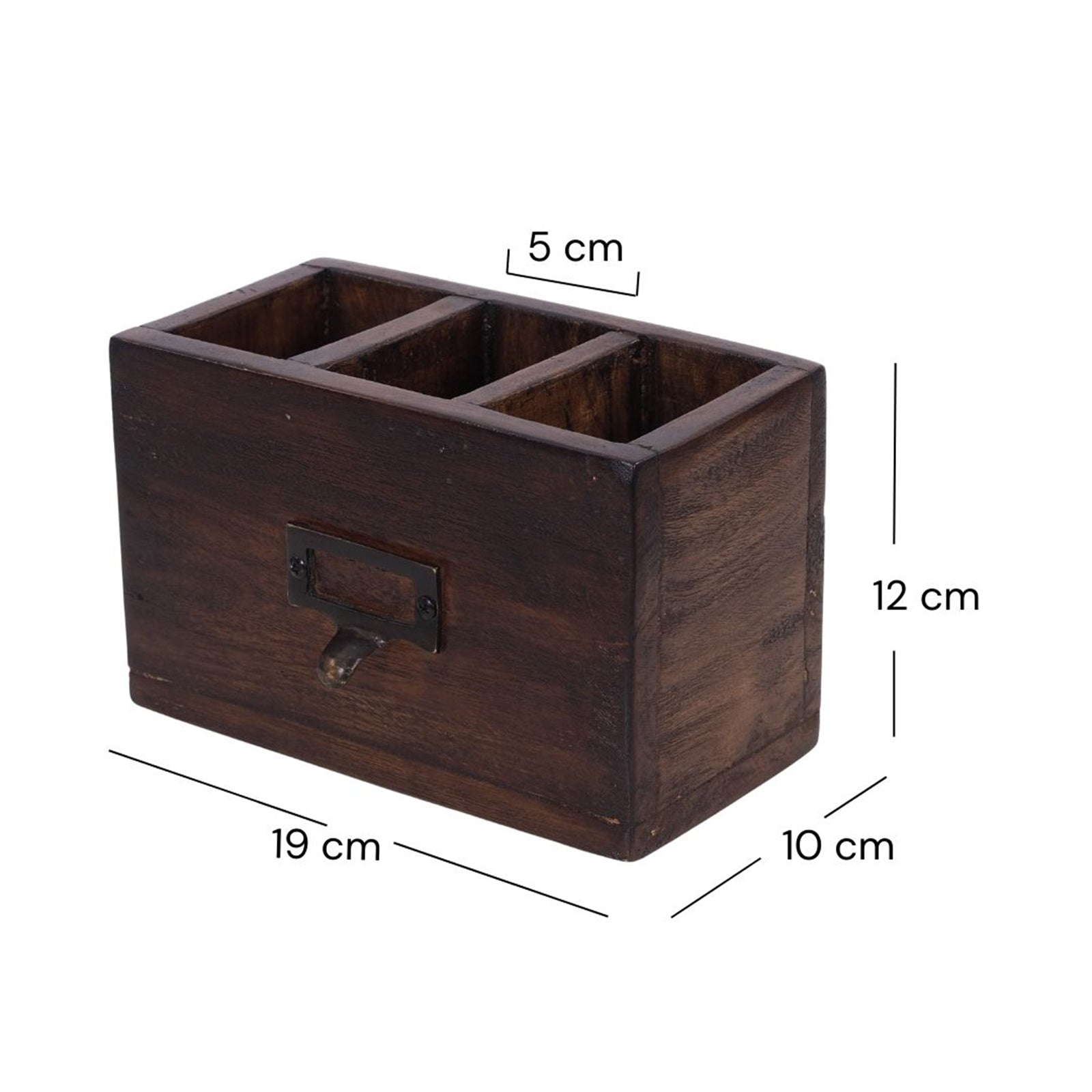 STIFTEHALTER "BOX 18" | Mahagoni, 19x12 cm (BxH) | Stiftebox