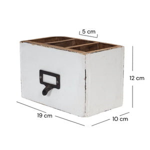 STIFTEHALTER "BOX 18" | Mahagoni, 19x12 cm (BxH) | Stiftebox