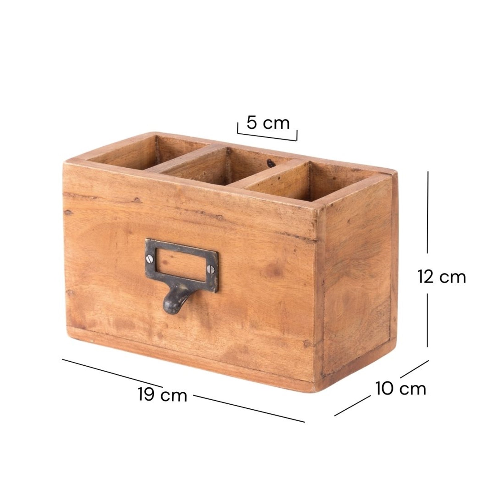 STIFTEHALTER "BOX 18" | Mahagoni, 19x12 cm (BxH) | Stiftebox