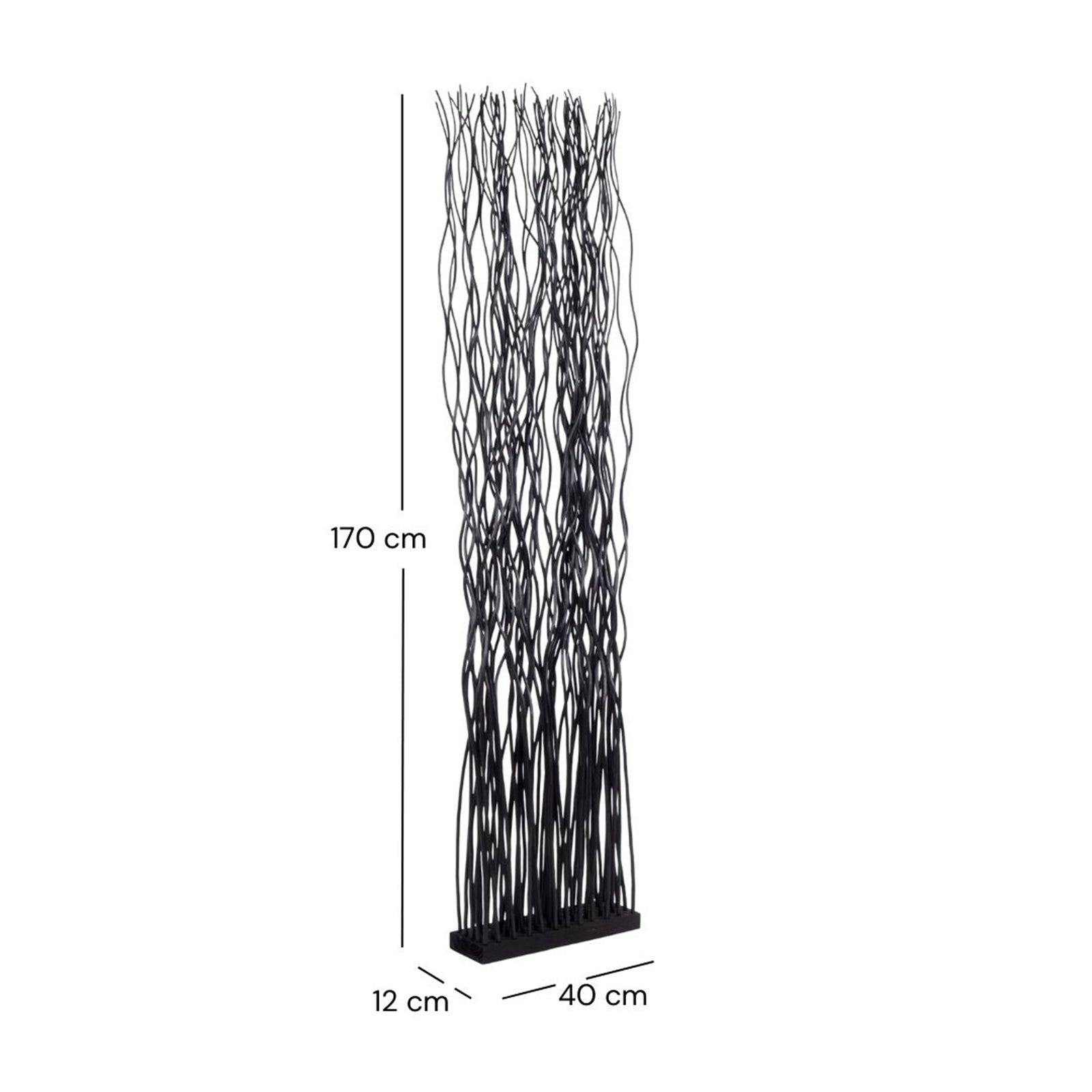 RAUMTEILER "WAVE" | Weidenholz, 170x40cm (HxB)  | Paravent, Trennwand
