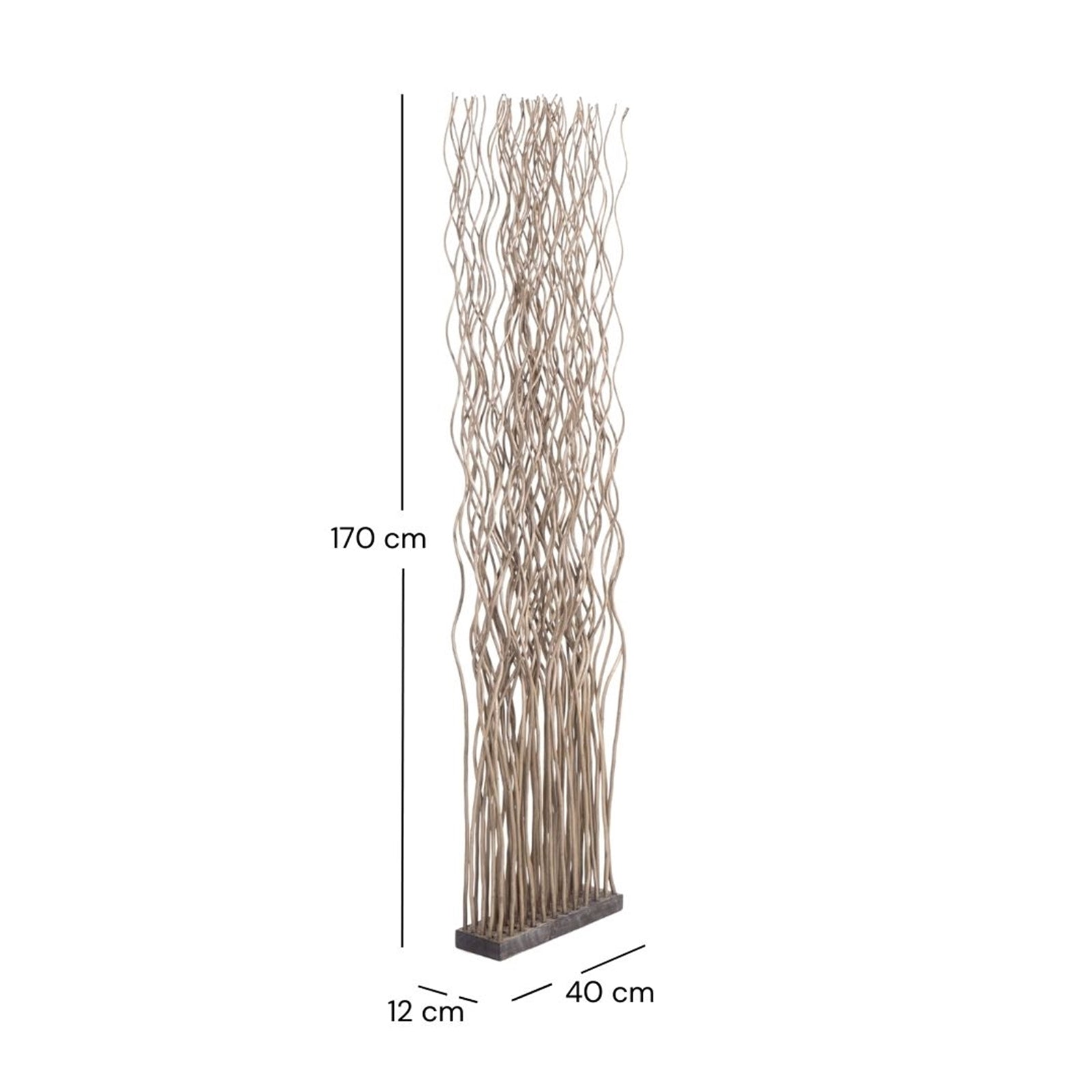RAUMTEILER "WAVE" | Weidenholz, 170x40cm (HxB)  | Paravent, Trennwand