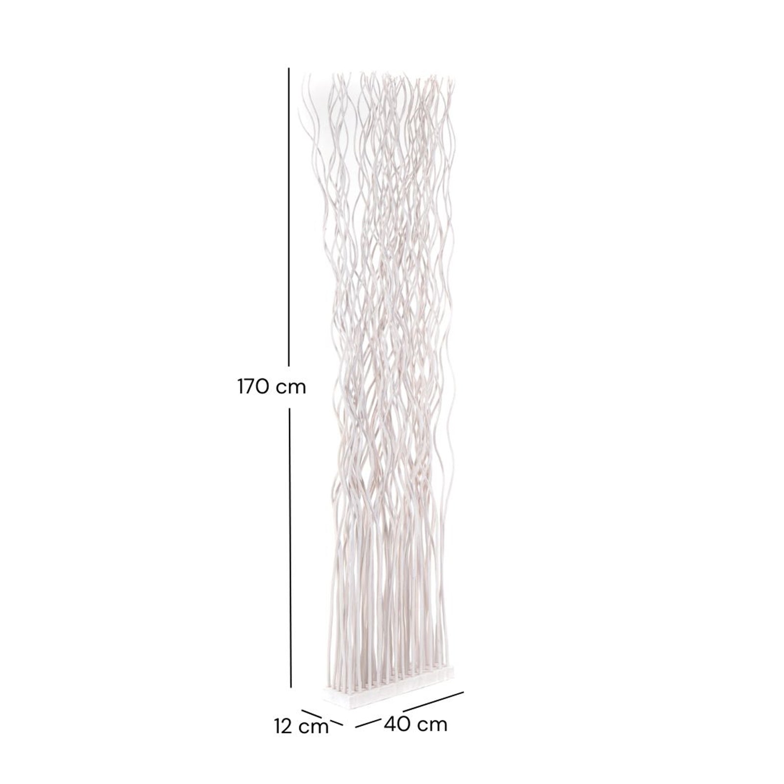 RAUMTEILER "WAVE" | Weidenholz, 170x40cm (HxB)  | Paravent, Trennwand