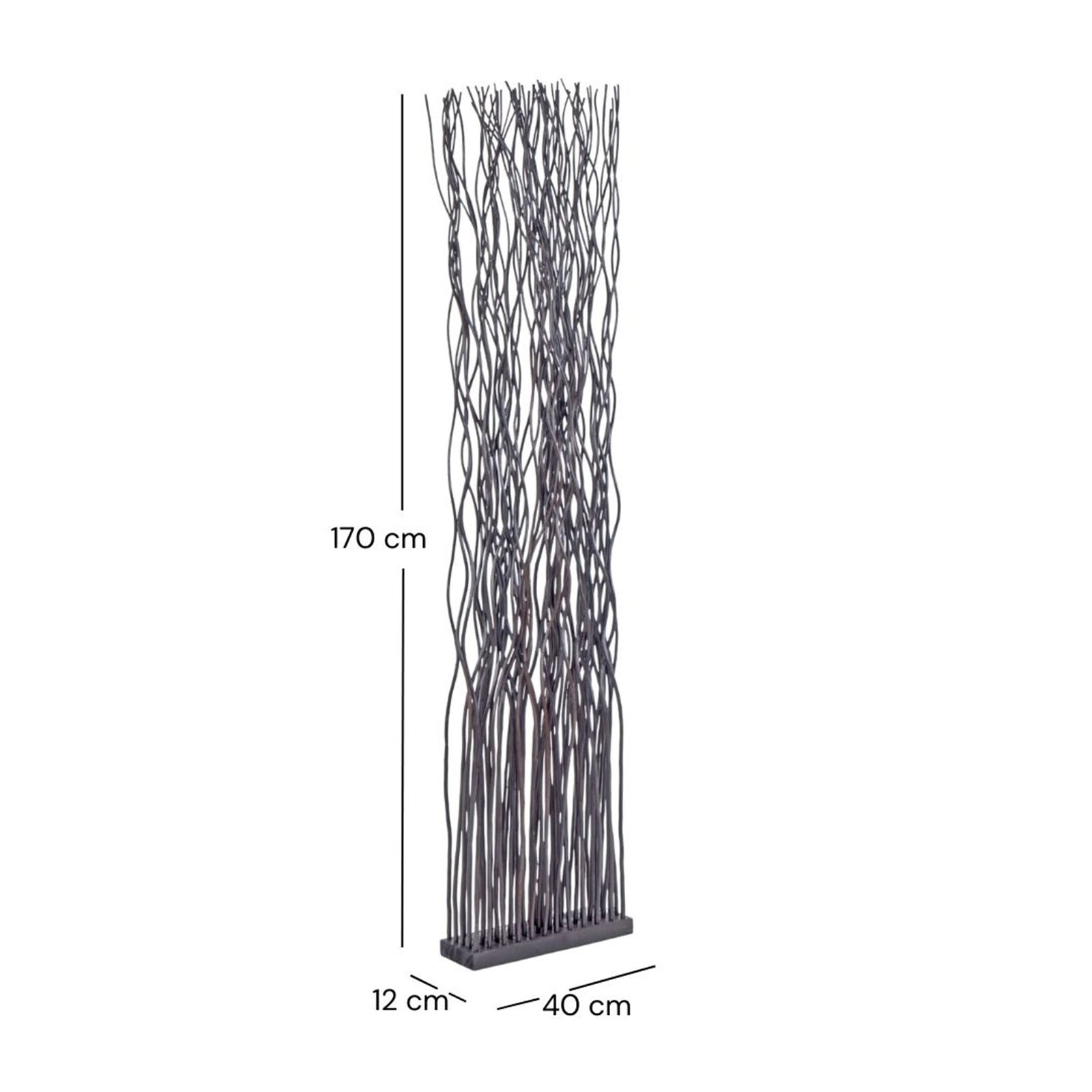 RAUMTEILER "WAVE" | Weidenholz, 170x40cm (HxB)  | Paravent, Trennwand