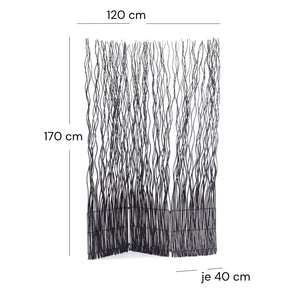 RAUMTEILER "WAVE 3" | Weide, 170x120cm (HxB) | Paravent, Trennwand