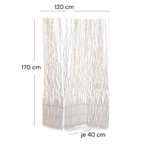 RAUMTEILER "WAVE 3" | Weide, 170x120cm (HxB) | Paravent, Trennwand