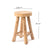 RUNDER HOCKER "PINTO" | Teak, 50x30 cm | Natur Schemel, Pflanzenhocker