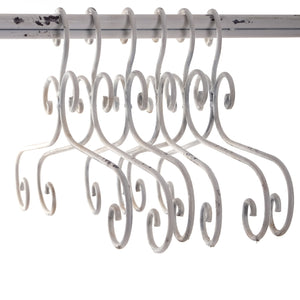 1 KLEIDERBÜGEL "AMELIE" | Metall, weiß, 41 cm | Kleiderhaken