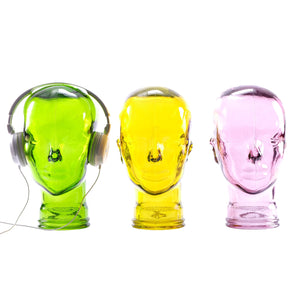 KOPFHÖRERSTÄNDER "TRANSPARENT GELB" | Kare Design 39956