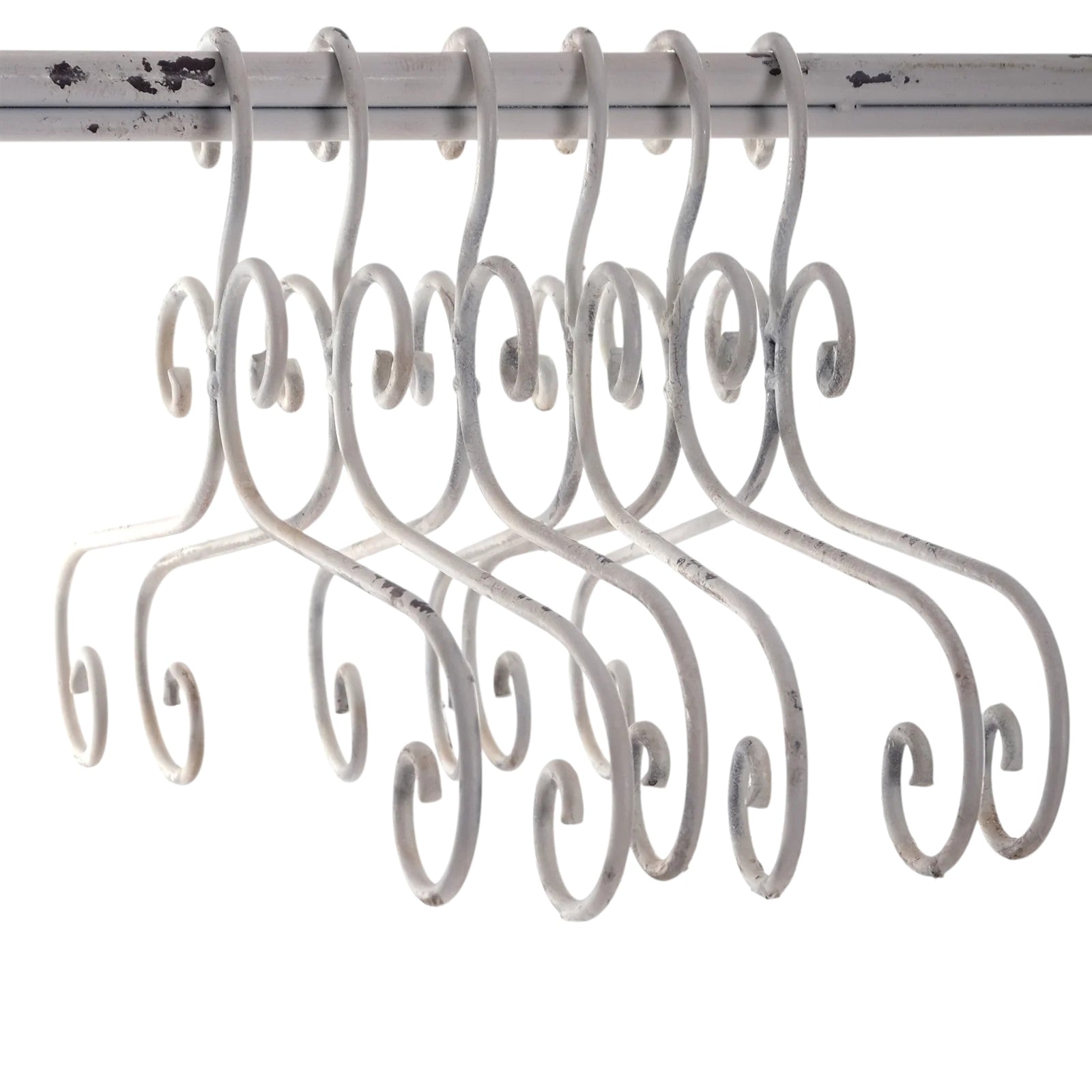 1 KLEIDERBÜGEL "AMELIE" | Metall, weiß, 41 cm | Kleiderhaken