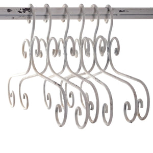 1 KLEIDERBÜGEL "AMELIE" | Metall, weiß, 41 cm | Kleiderhaken