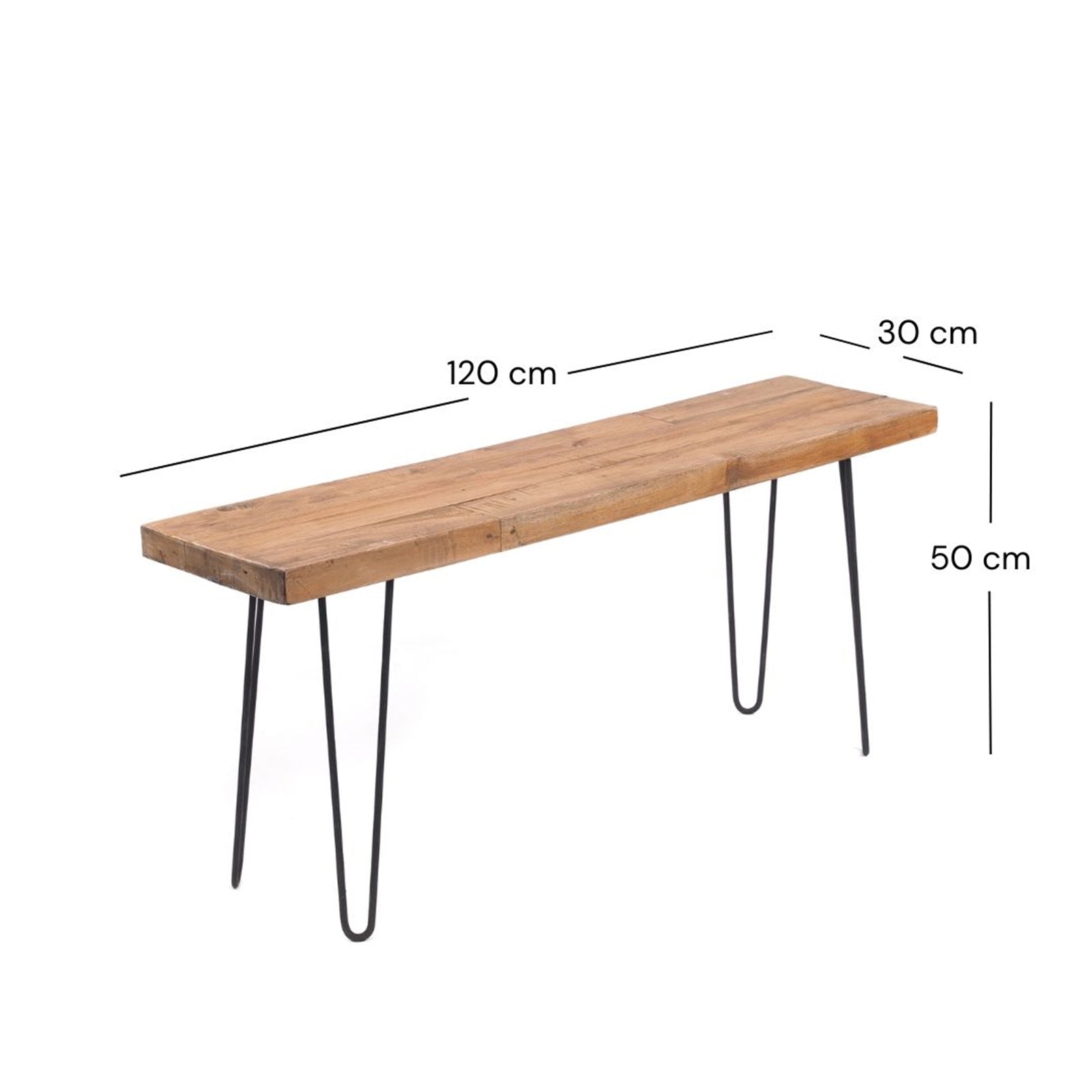 SITZBANK "BOHLE" | 120 cm, Mahagoni, mit Gestell | Esszimmerbank