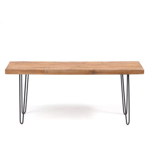 SITZBANK "BOHLE" | 120 cm, Mahagoni, mit Gestell | Beistellbank