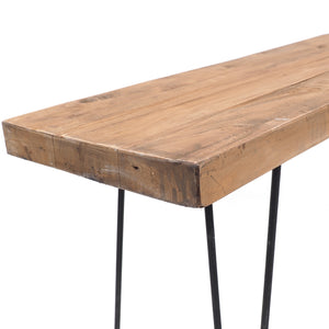 SITZBANK "BOHLE" | 120 cm, Mahagoni, mit Gestell | Beistellbank