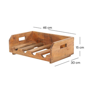 FLASCHENREGAL "BUILDER" | 46x30x15 cm, Altholz | Weinregal