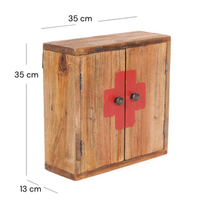 MEDIZINSCHRANK MEDIC | 35x35x13cm, Massivholz | Wandschrank