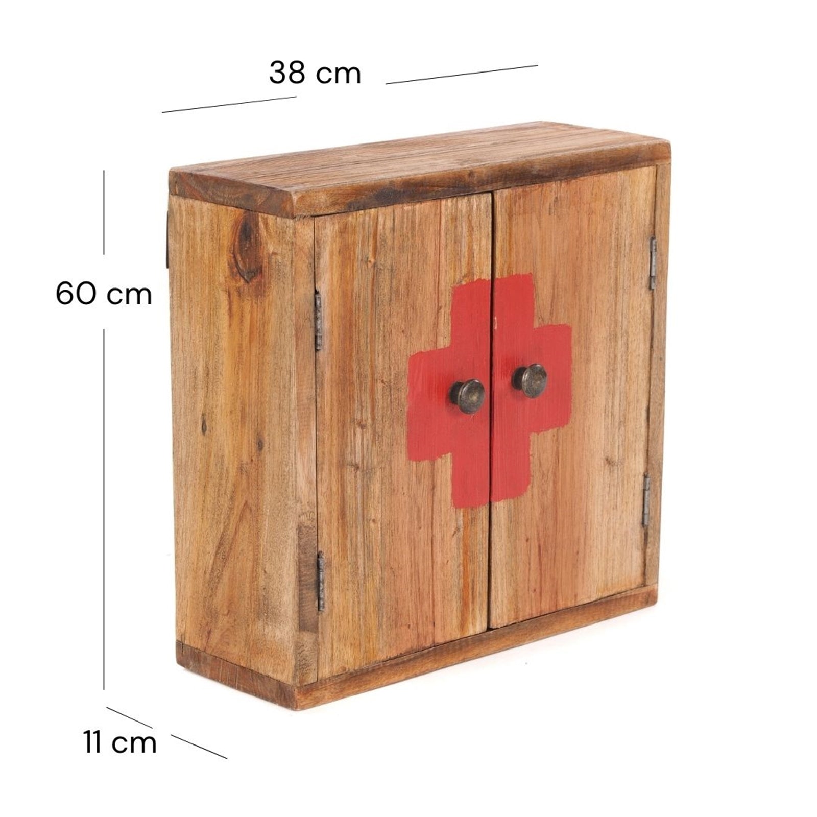 MEDIZINSCHRANK MEDIC | 35x35x13cm, Massivholz | Wandschrank | Farbe: 0