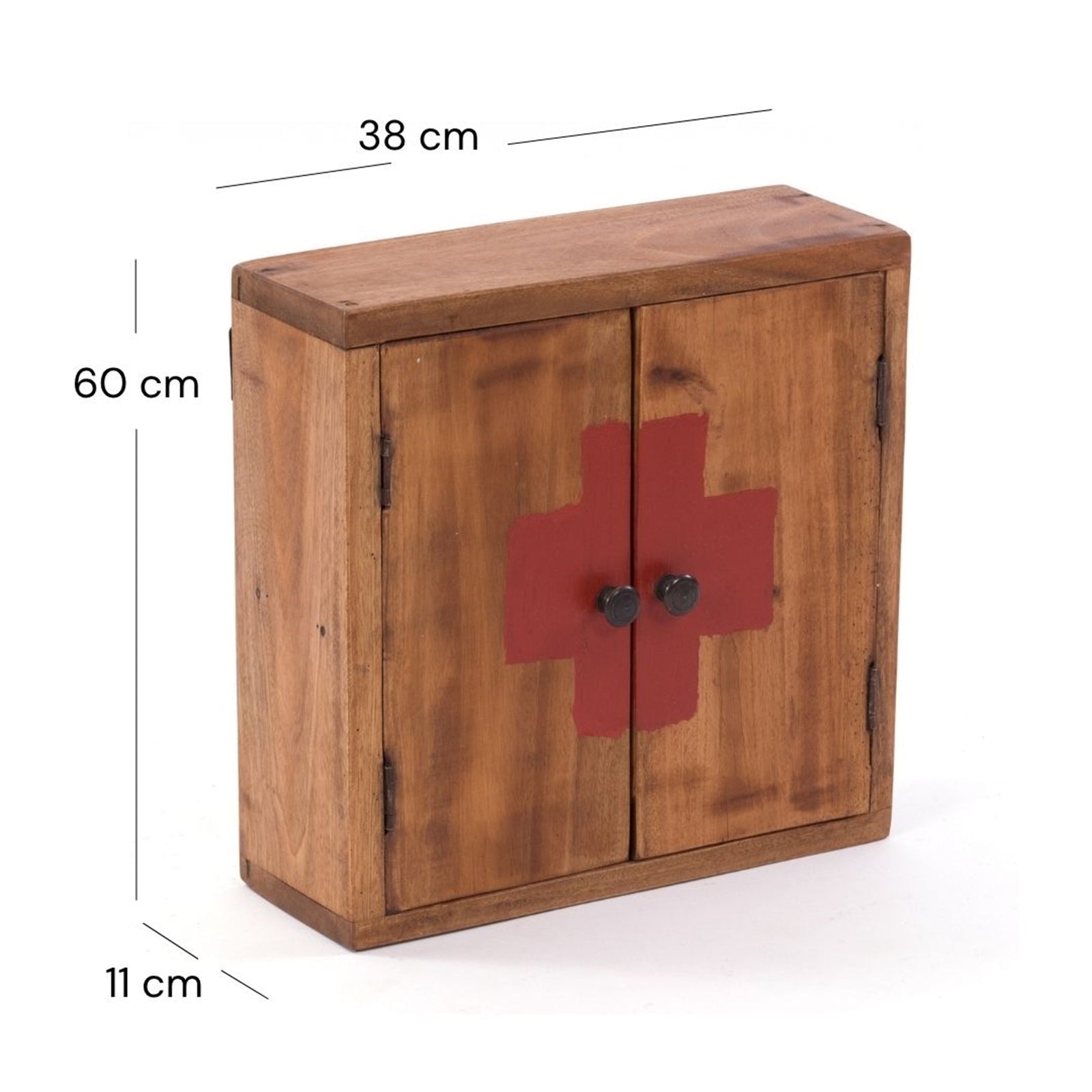 MEDIZINSCHRANK MEDIC | 35x35x13cm, Massivholz | Wandschrank | Farbe: 0
