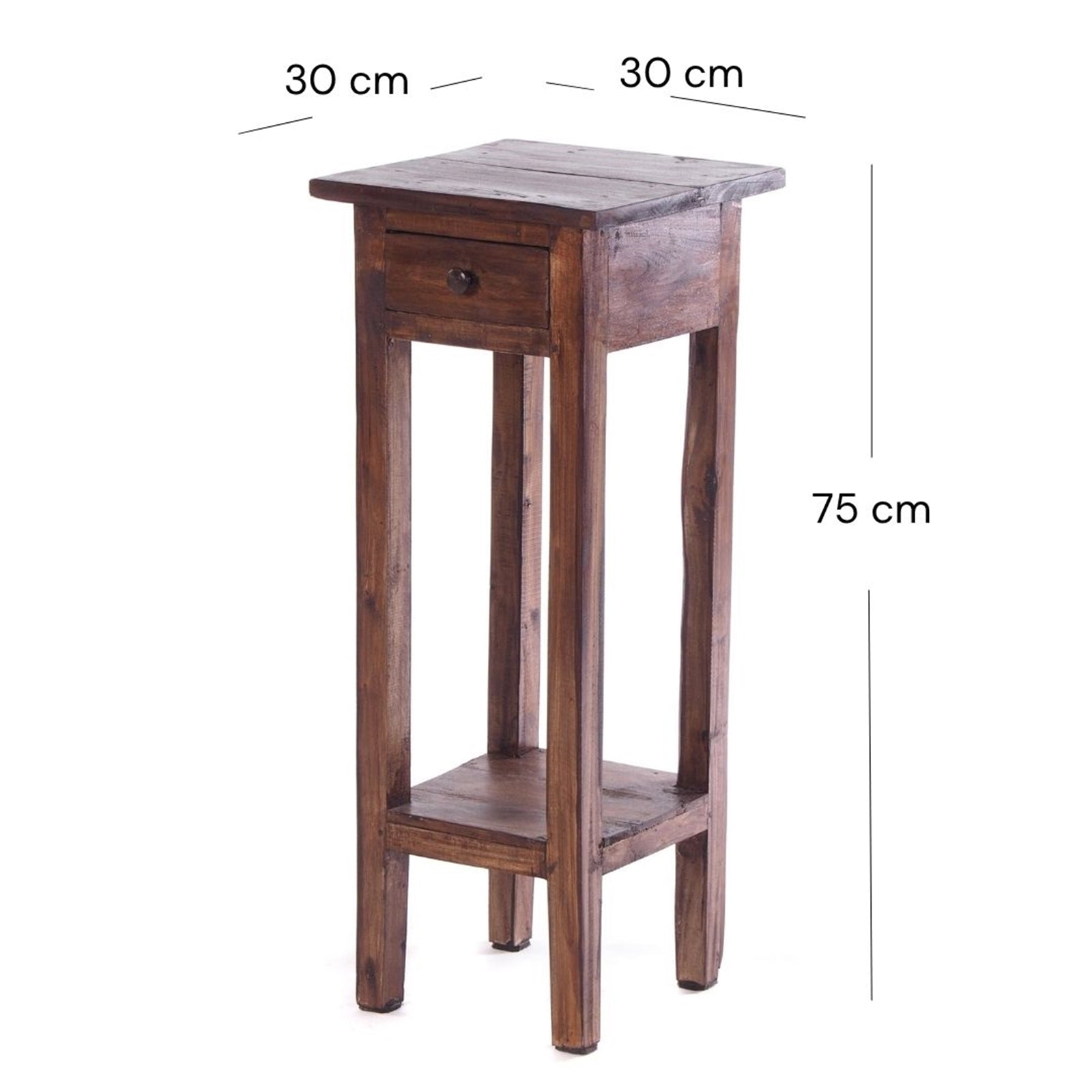 TELEFONTISCH "NAPOLEON" | 75x30x30 cm, Mahagoni | Beistelltisch