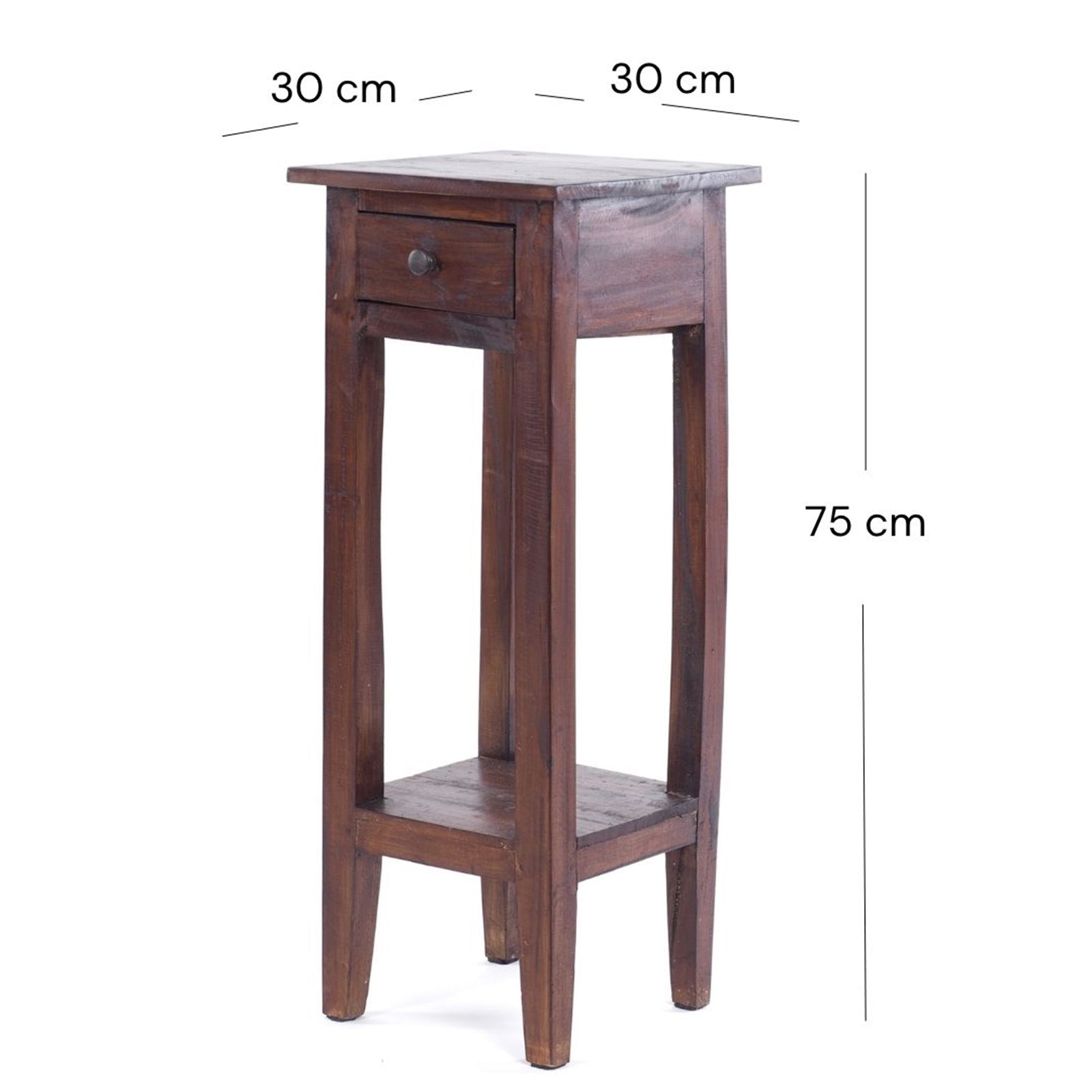 TELEFONTISCH "NAPOLEON" | 75x30x30 cm, Mahagoni | Beistelltisch