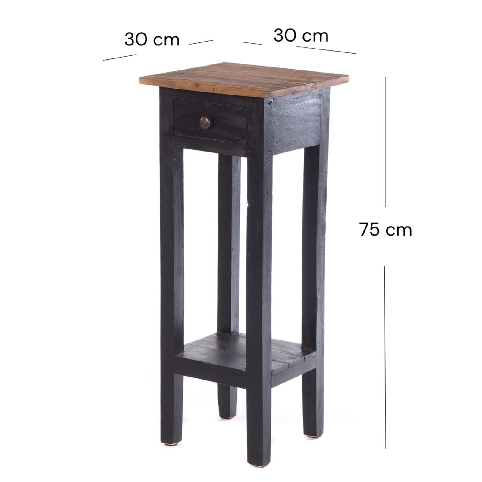 TELEFONTISCH "NAPOLEON" | 75x30x30 cm, Mahagoni | Beistelltisch