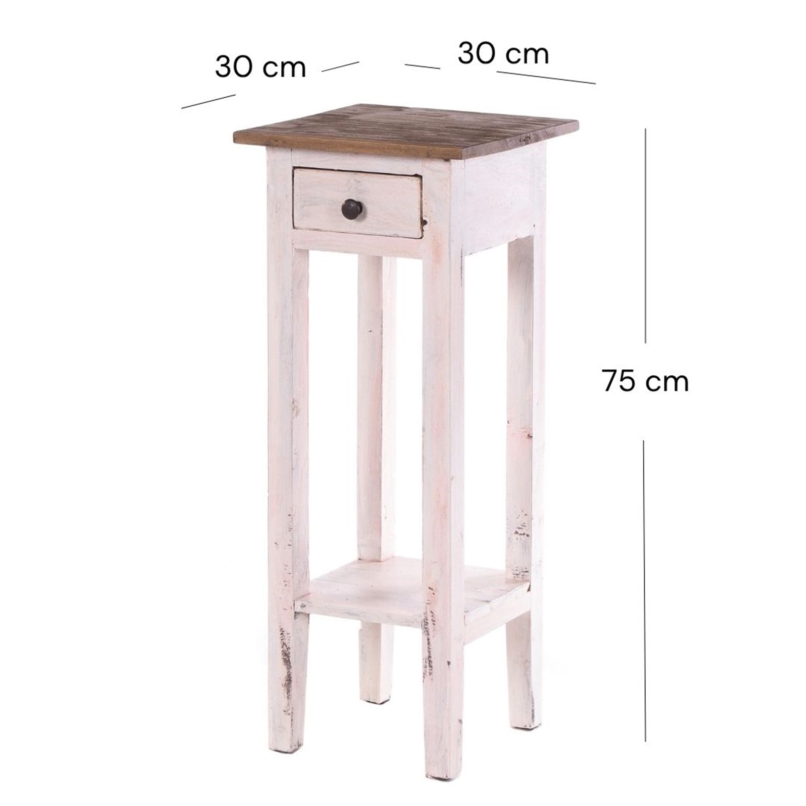 TELEFONTISCH "NAPOLEON" | 75x30x30 cm, Mahagoni | Beistelltisch