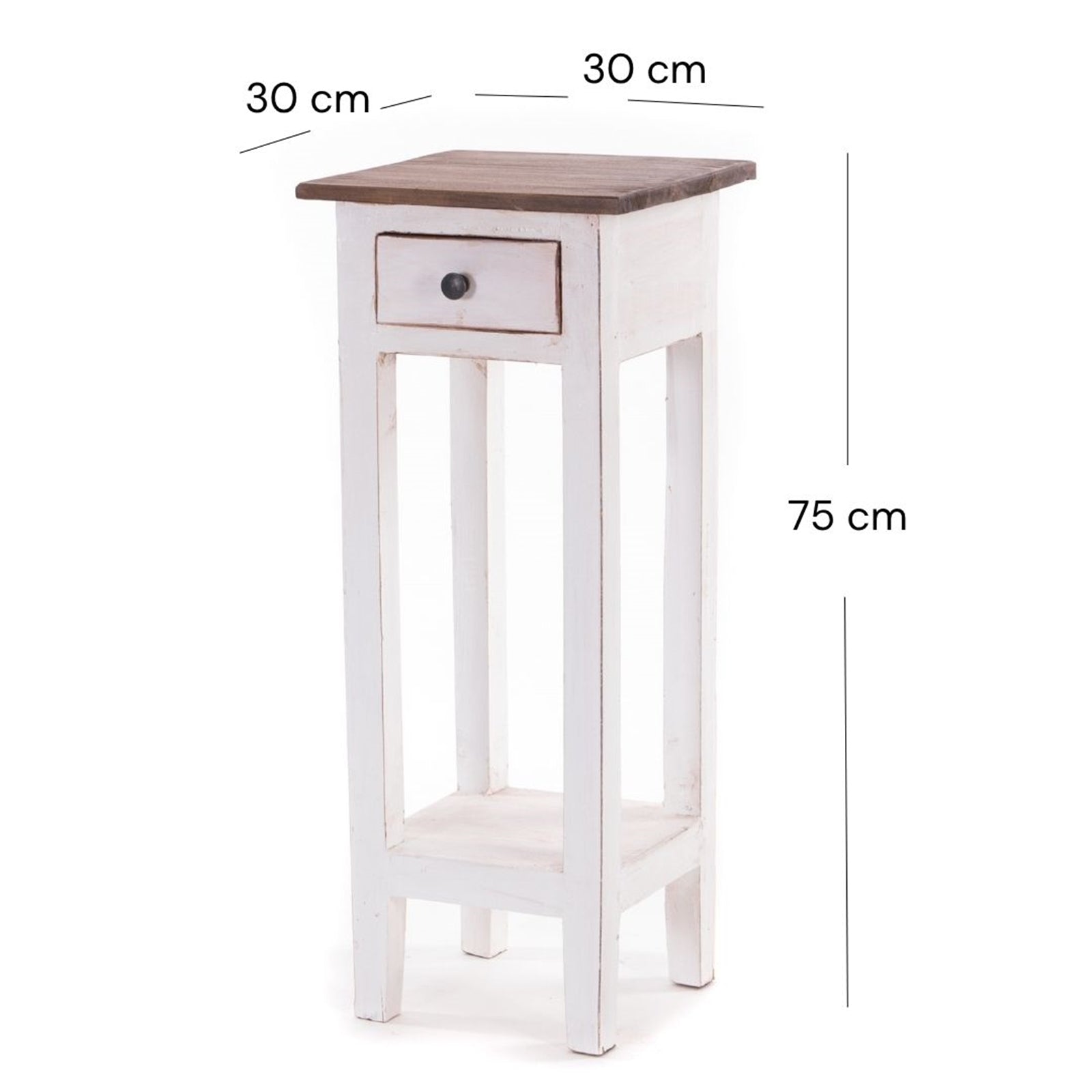 TELEFONTISCH "NAPOLEON" | 75x30x30 cm, Mahagoni | Beistelltisch