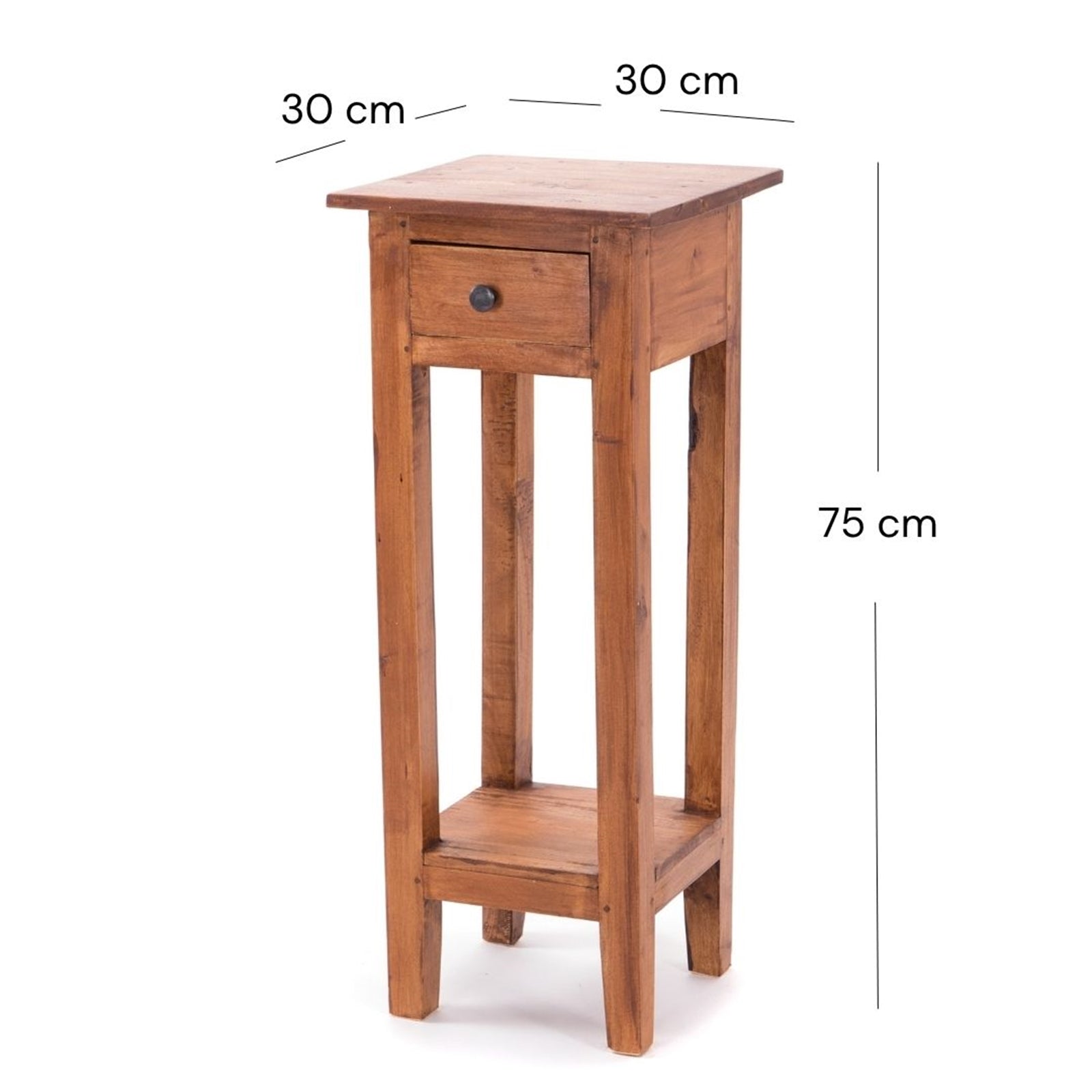 TELEFONTISCH "NAPOLEON" | 75x30x30 cm, Mahagoni | Beistelltisch