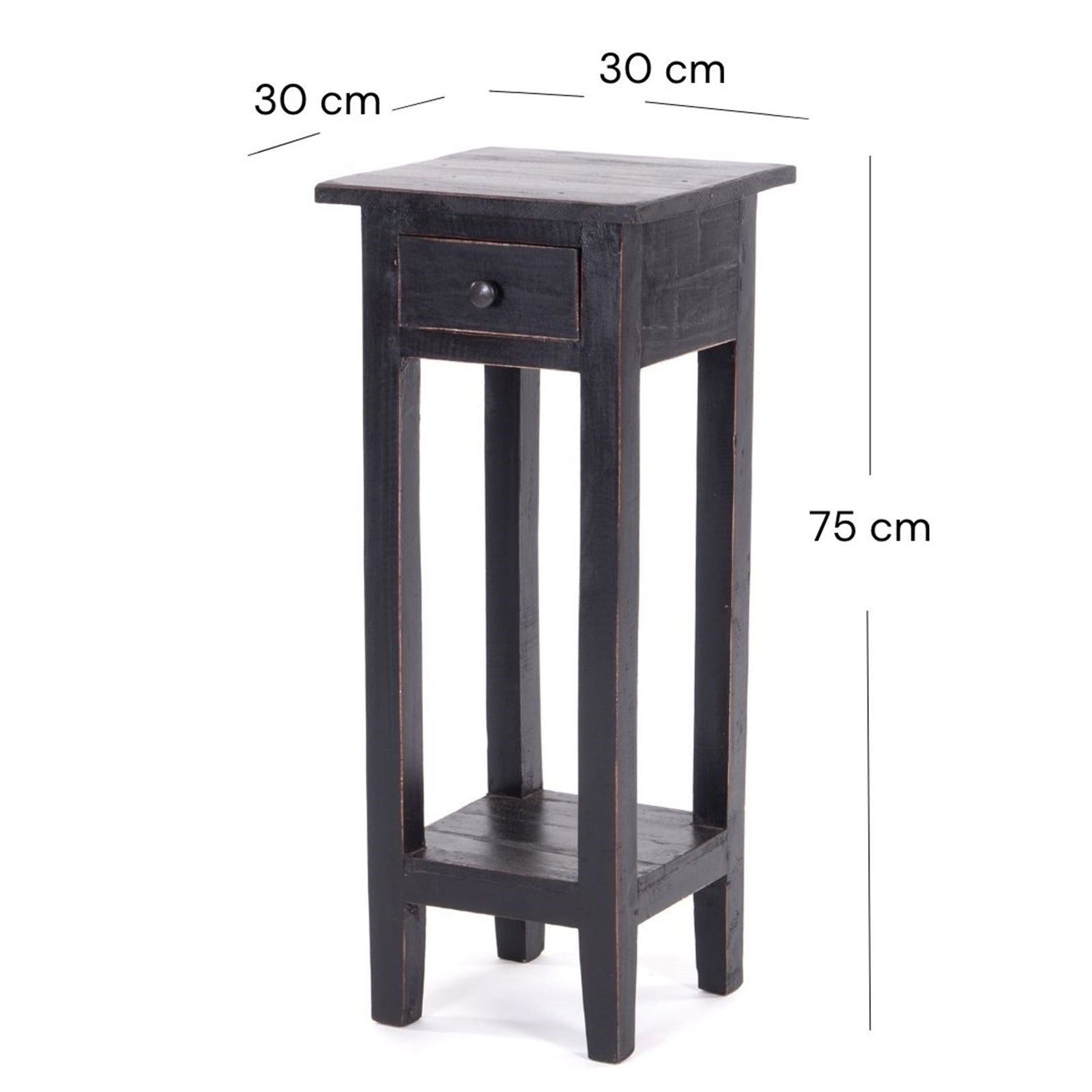 TELEFONTISCH "NAPOLEON" | 75x30x30 cm, Mahagoni | Beistelltisch