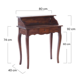 MASSIVHOLZ SEKRETÄR NAPOLEON 92x80cm(HxB) | Massivholz Schreibtisch