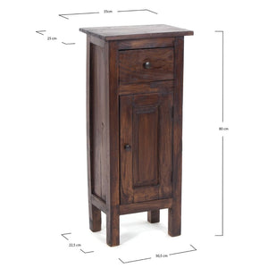 FLURSCHRANK "PLANT 80" | 80x36 cm (HxB) Mahagoni | Telefontisch | Farbe: 03 dunkelbraun