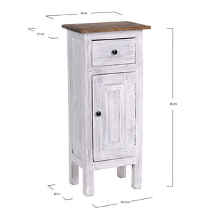 FLURSCHRANK PLANT 80x36cm (HxB) Massivholz | Telefontisch