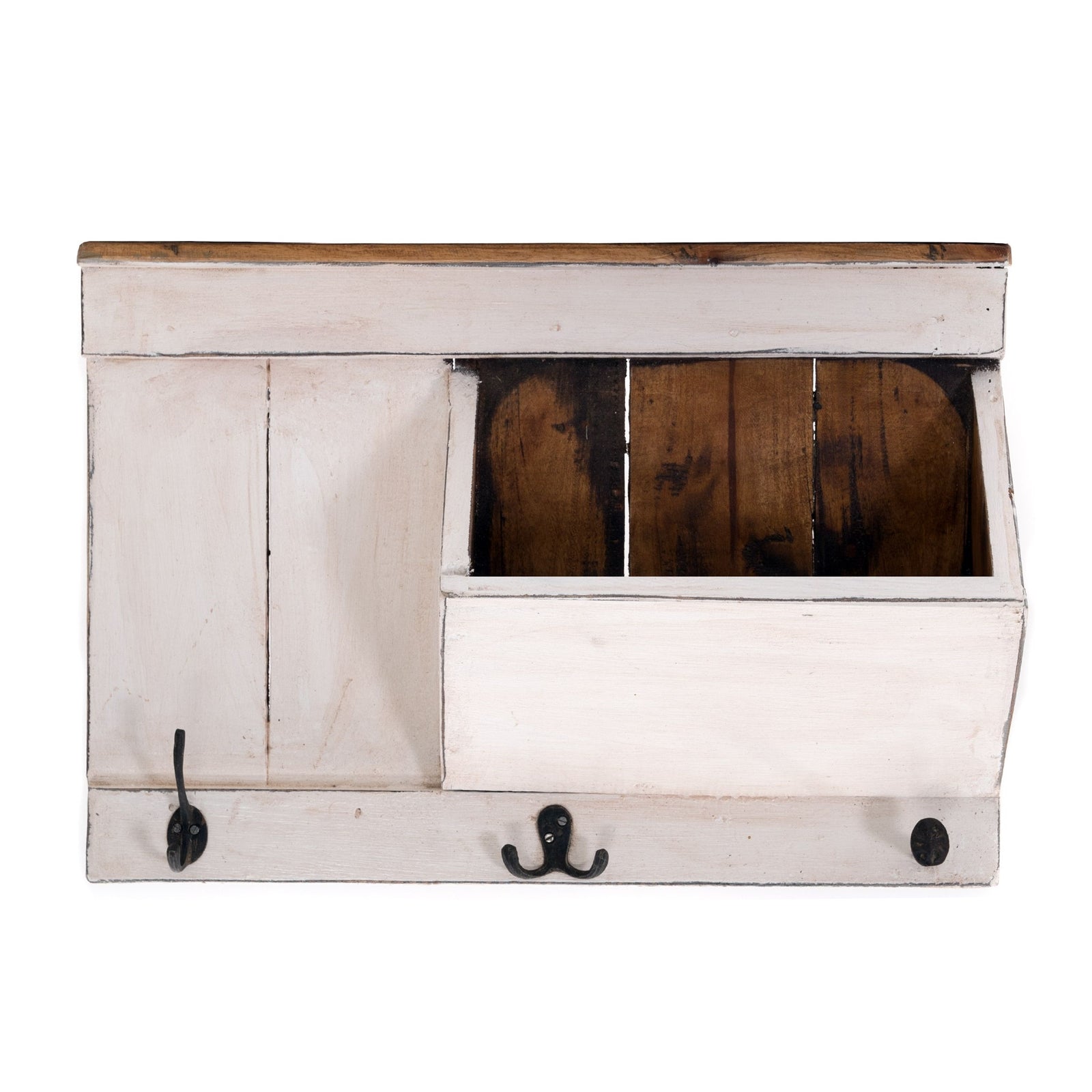 SCHLÜSSELBRETT "NATURA 50" | 50x35x13cm (BxHxT), Staufach | Garderobe