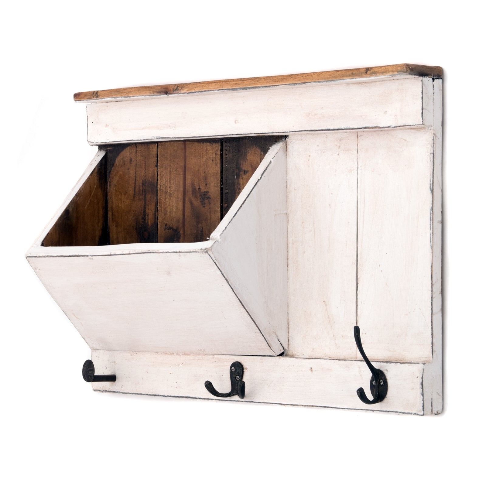 SCHLÜSSELBRETT "NATURA 50" | 50x35x13cm (BxHxT), Staufach | Garderobe