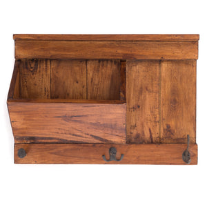 SCHLÜSSELBRETT "NATURA 50" | 50x35x13cm (BxHxT), Staufach | Garderobe
