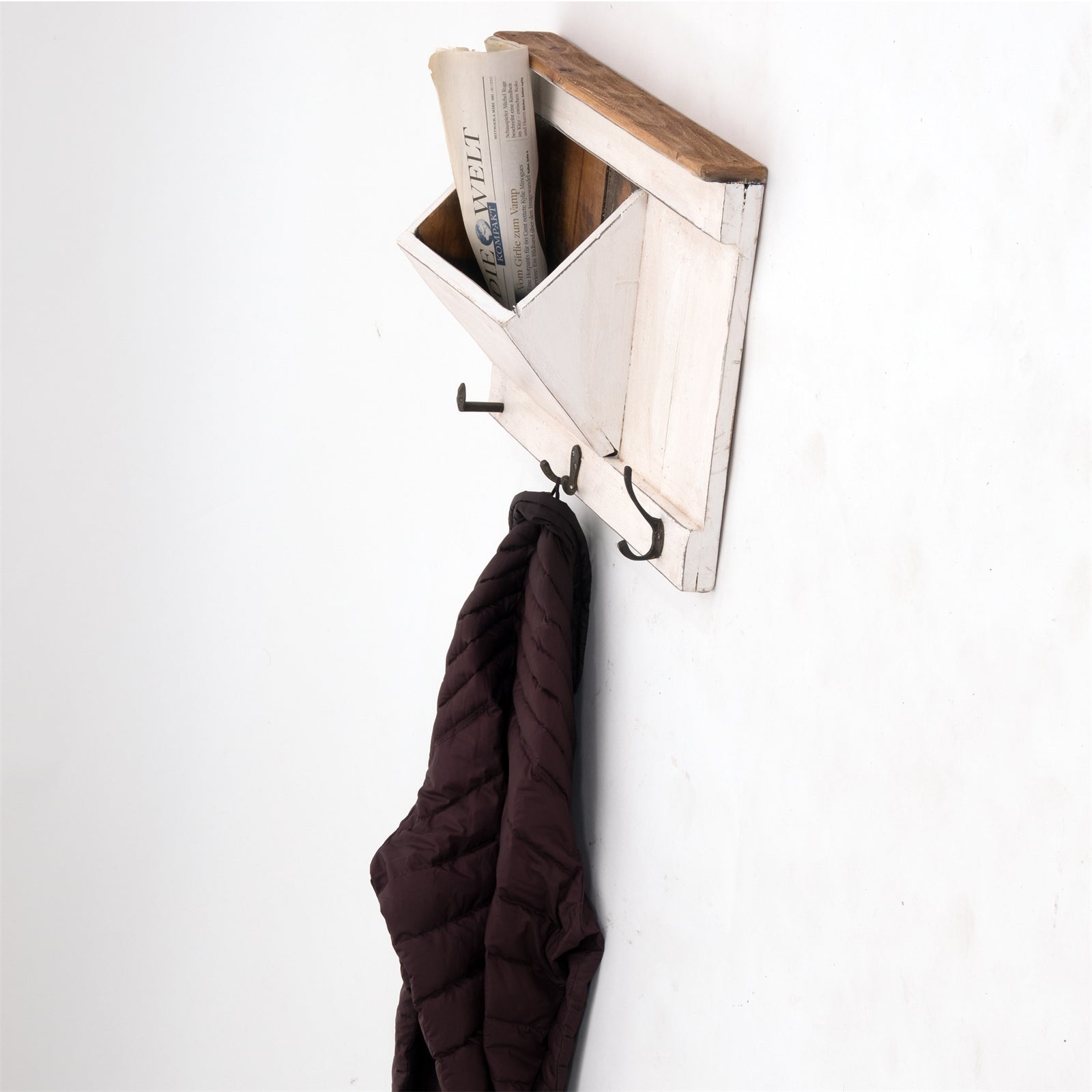 SCHLÜSSELBRETT "NATURA 50" | 50x35x13cm (BxHxT), Staufach | Garderobe