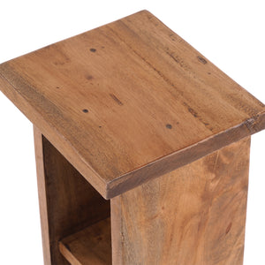 HOLZ CD REGAL TOWER | 75cm, Holzregal, Buch CD Rack mit 4 Fächern