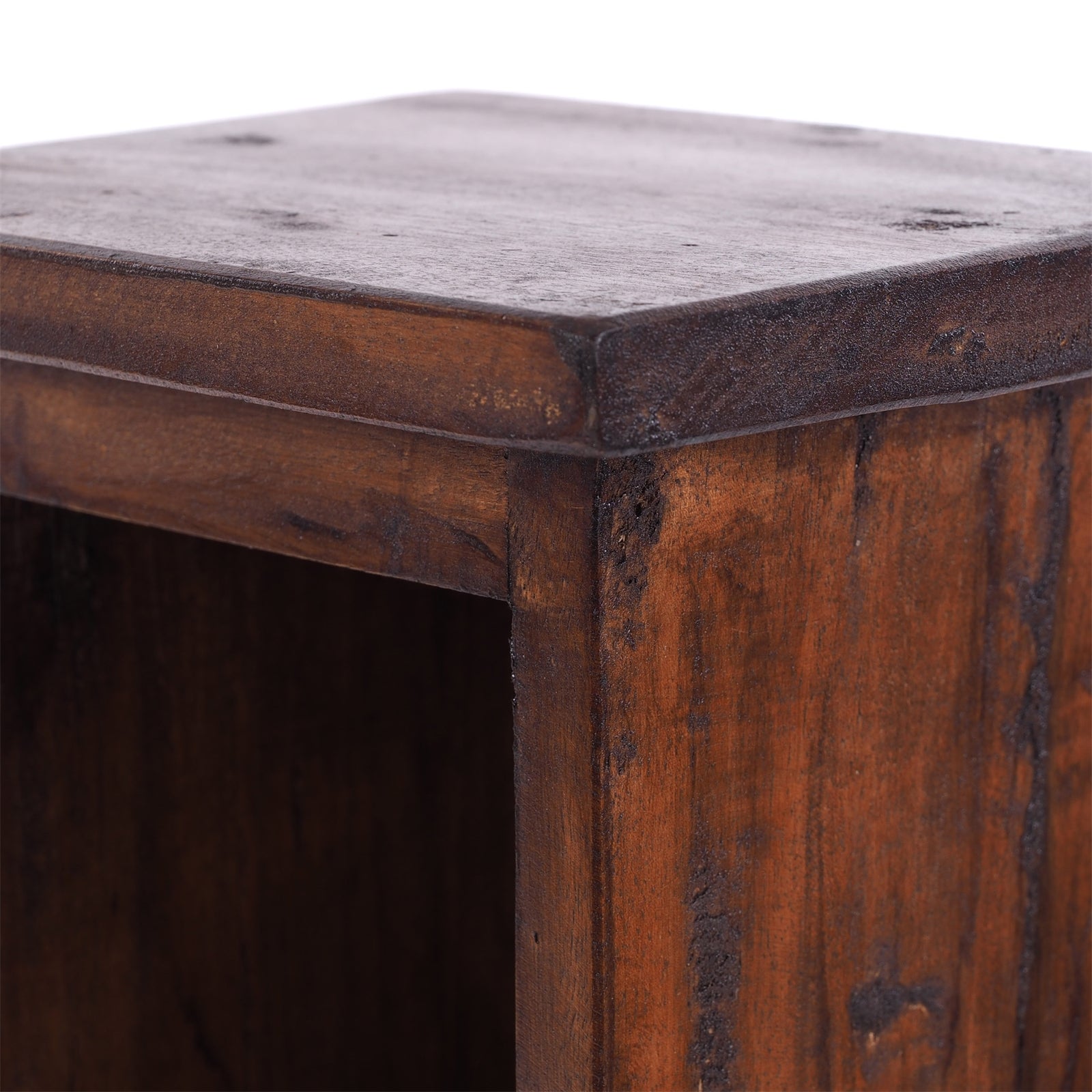 HOLZ CD REGAL TOWER | 75cm, Holzregal, Buch CD Rack mit 4 Fächern