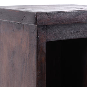 HOLZ CD REGAL TOWER | 75cm, Holzregal, Buch CD Rack mit 4 Fächern