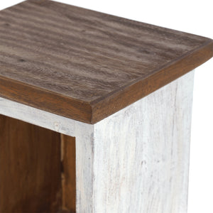 HOLZ CD REGAL TOWER | 75cm, Holzregal, Buch CD Rack mit 4 Fächern