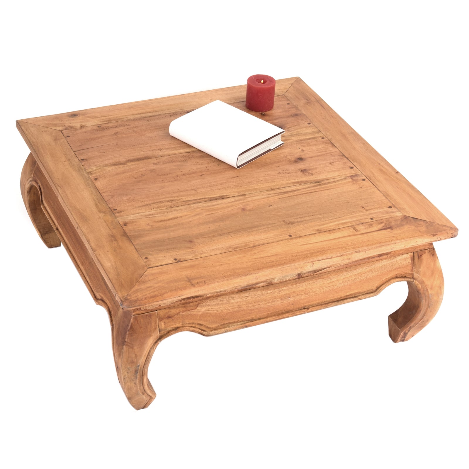 OPIUMTISCH "EAST 80" | 80x80x36 cm, Mahagoni | Beistelltisch