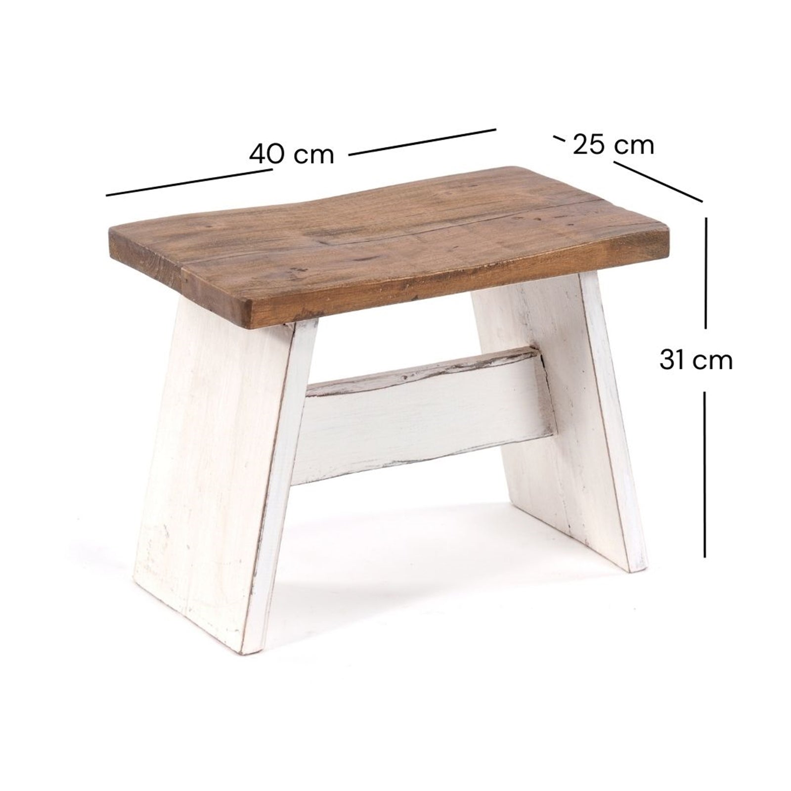 SITZBÄNKCHEN "SCHEMEL 40" | Mahagoni, 31x40x25cm | Fußhocker