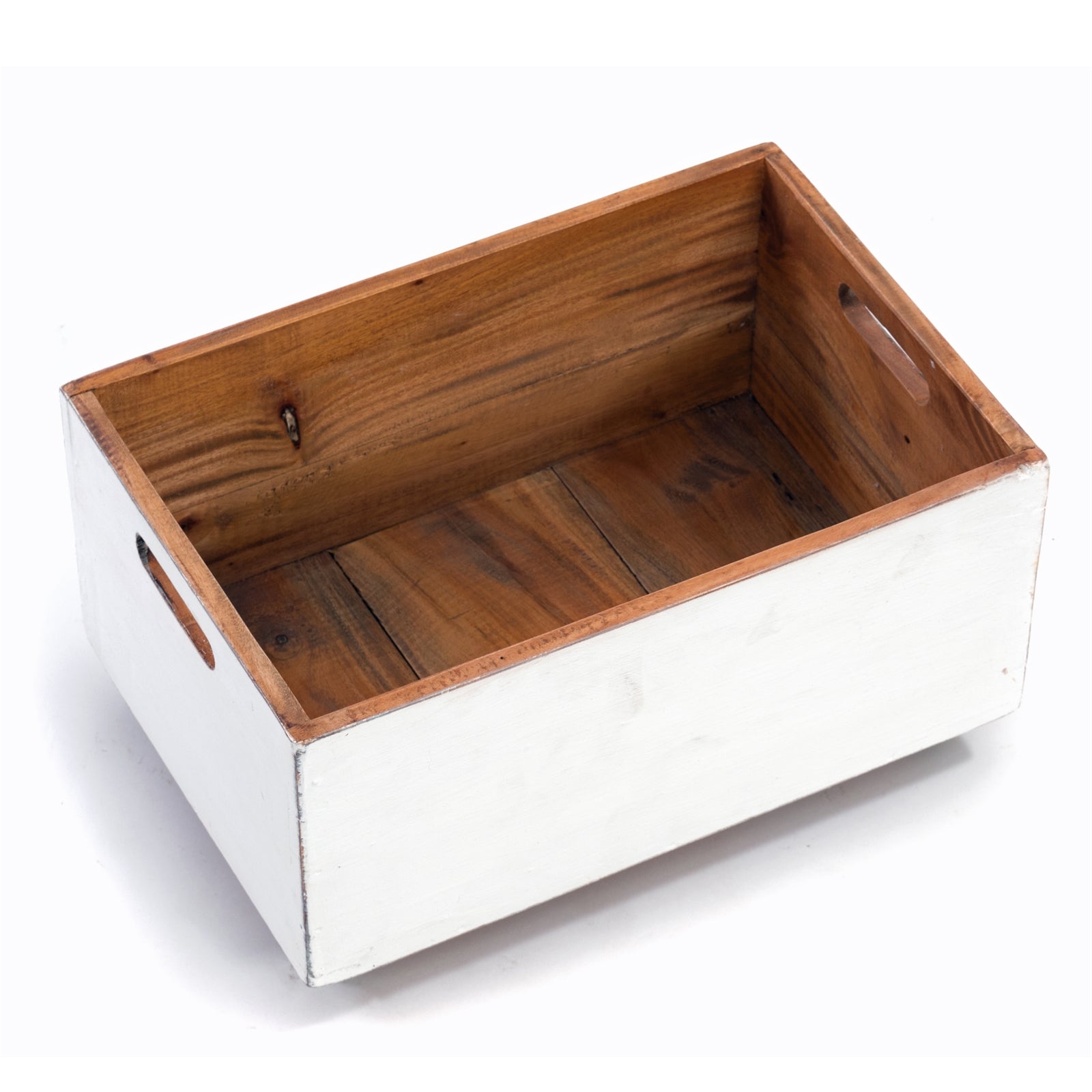 ROLLBARE HOLZKISTE "BOX" | 26x45x30 cm, Massivholz | Aufbewahrung